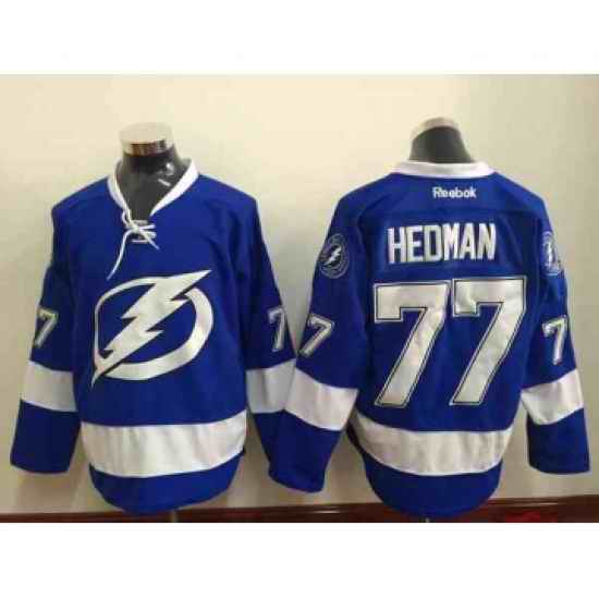 nhl jerseys tampa bay lightning #77 hedman blue